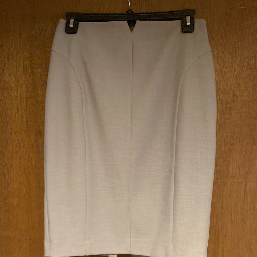 EXPRESS Light Grey High Waisted  Suit Skirt.